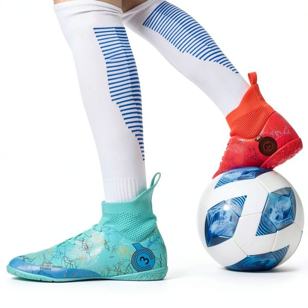 Nike Boys Soccer Shoes Blue/Red-1