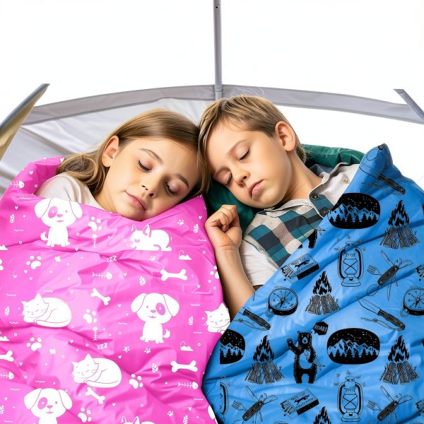 KidzAdventure Pink Polyester Sleeping Bag for Kids-3