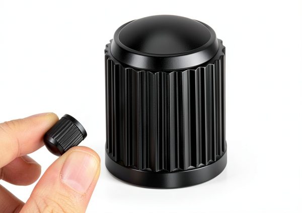 Tire Valve Stem Caps Augystre Plastic Black Fit-1
