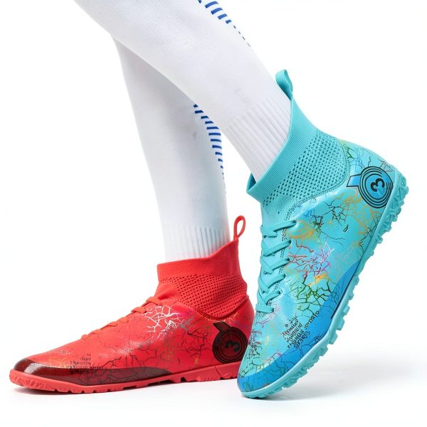 Nike Boys Soccer Shoes Blue/Red-3