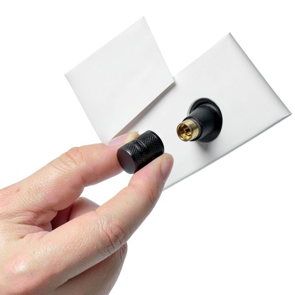 DENSET Aluminum Valve Caps Black Double Layer-5