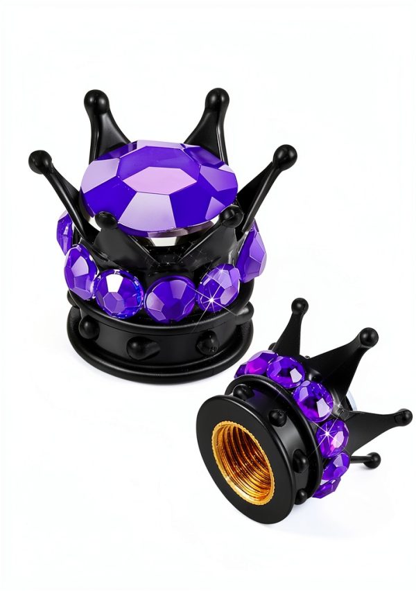 Frienda Rhinestone Valve Caps Universal Fit-1