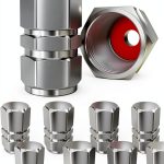 Silver Aluminum Tire Valve Stem Caps by SAMIKIVA-0