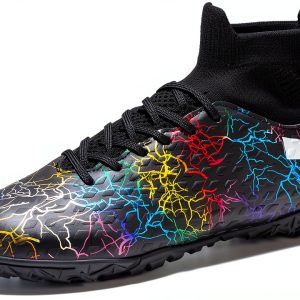 Pavo Kids Soccer Cleats Leather High-Top Support-0