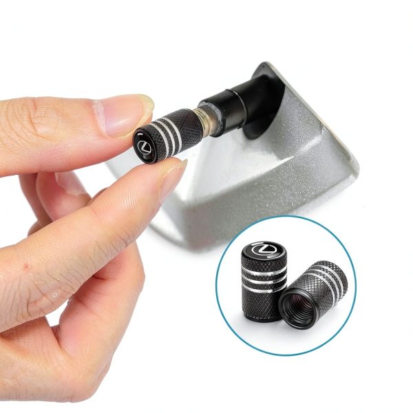Tire Valve Stem Caps TACOMA Aluminum Universal Fit-2