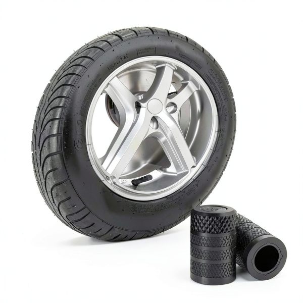 CKAuto Aluminum Tire Valve Stem Caps Universal Fit-5