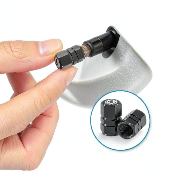 Tire Valve Stem Caps Ldntly Aluminum Universal Fit-1