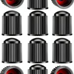 Universal Tire Valve Caps SYSDTTD Plastic Black-0