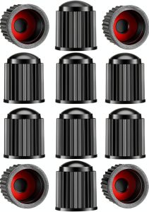 Universal Tire Valve Caps SYSDTTD Plastic Black-0