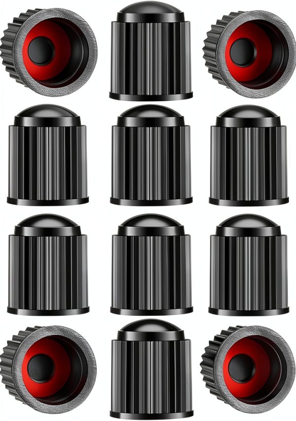 Universal Tire Valve Caps SYSDTTD Plastic Black-0