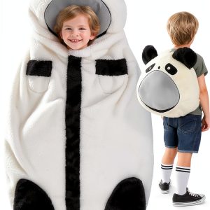 LUFEEMGA Panda Sleeping Bag for Kids Cotton Soft-0