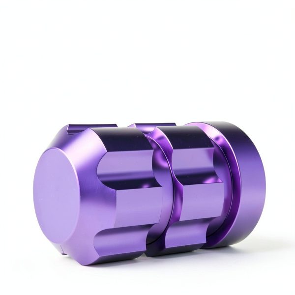 Purple QUARKACE Aluminum Tire Valve Stem Caps-1
