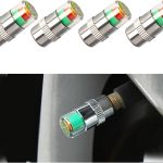 Yourkar Tire Pressure Monitor Valve Caps Silver-0
