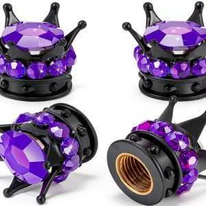 Frienda Rhinestone Valve Caps Universal Fit-0