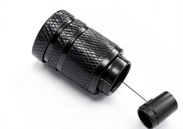 DENSET Aluminum Valve Caps Black Double Layer-1