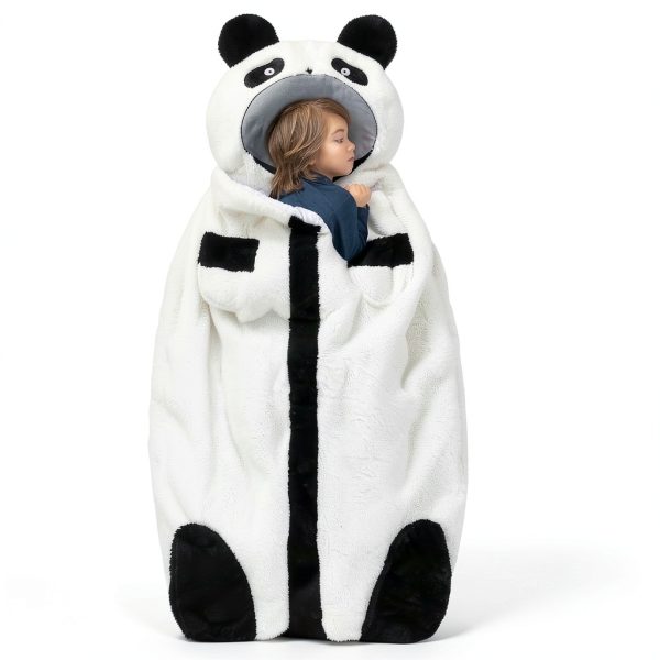 LUFEEMGA Panda Sleeping Bag for Kids Cotton Soft-3