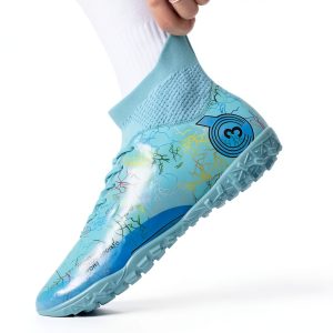 Nike Boys Soccer Shoes Blue/Red-0