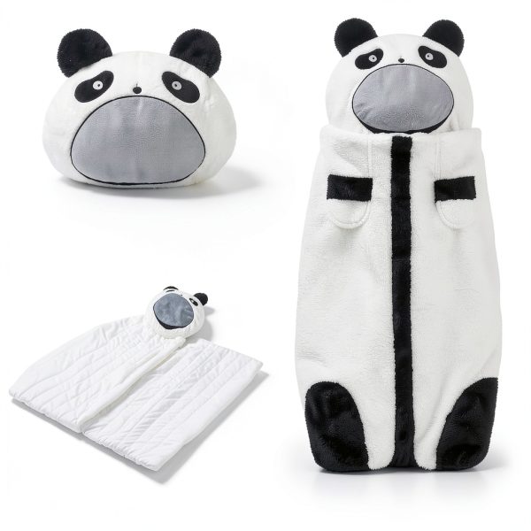 LUFEEMGA Panda Sleeping Bag for Kids Cotton Soft-1