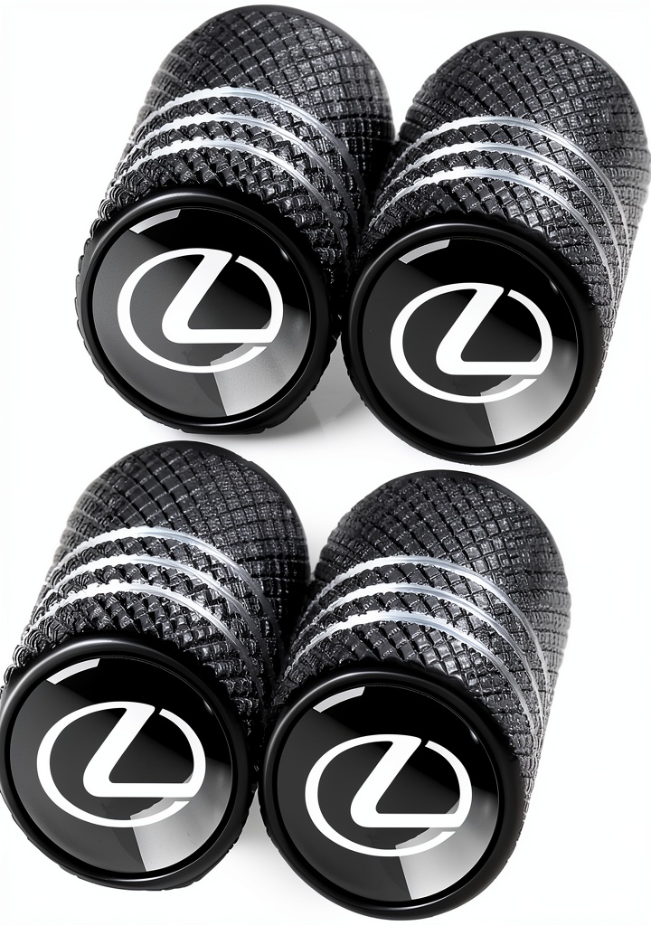 Installing TACOMA valve stem caps on a car wheel