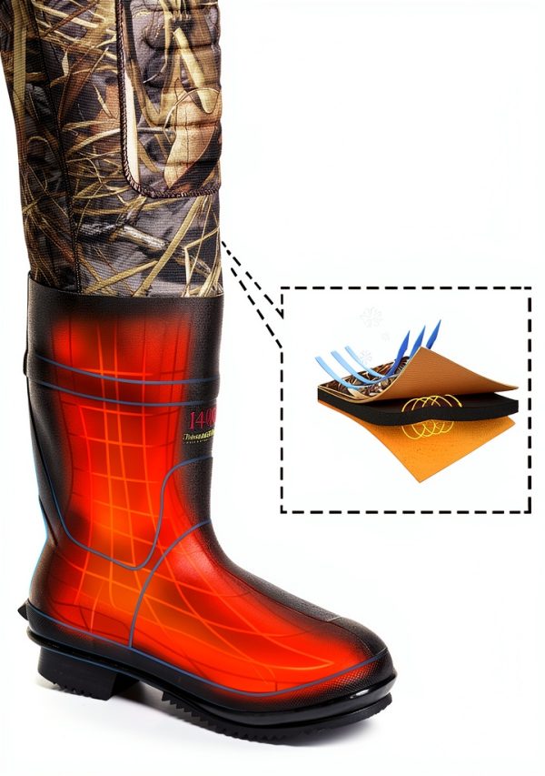 TIDEWE Hunting Waders Neoprene Waterproof Boots Mens-2