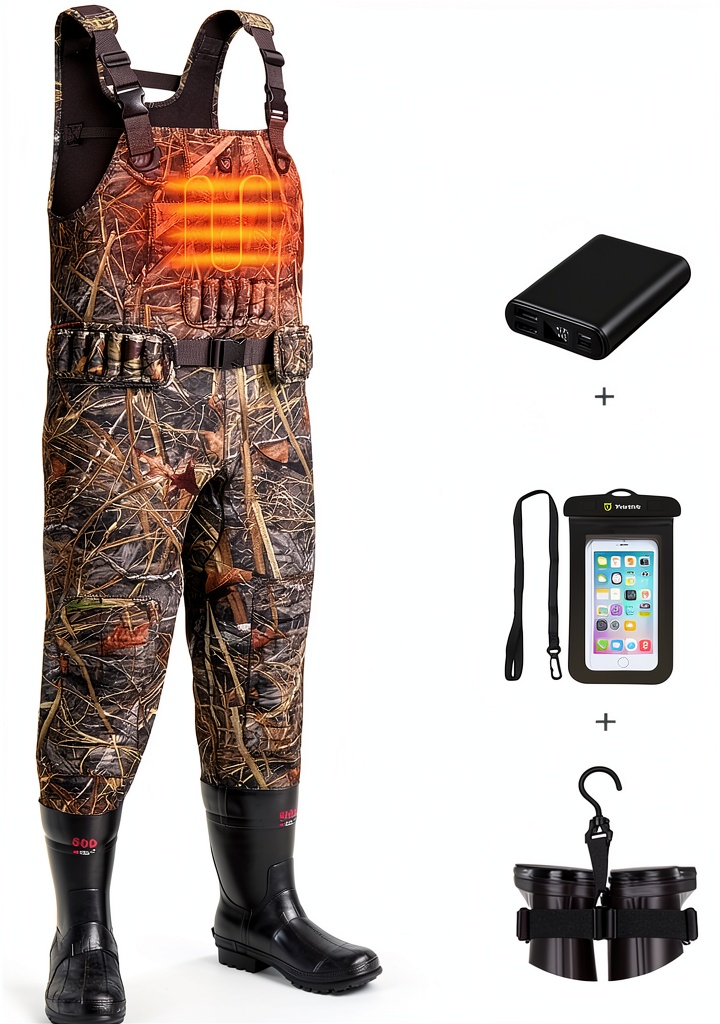 TIDEWE Next Camo Evo Waders for Men