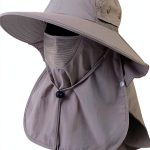 Fishing Hat Waterproof Nylon Grey One Size-0