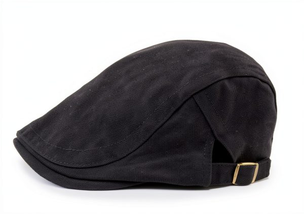 Classic Men's Flat Cap Cotton Breathable Beige-5