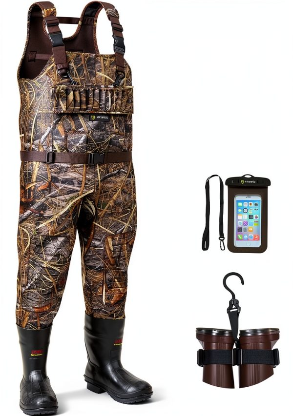 TIDEWE Hunting Waders Neoprene Waterproof Boots Mens-0
