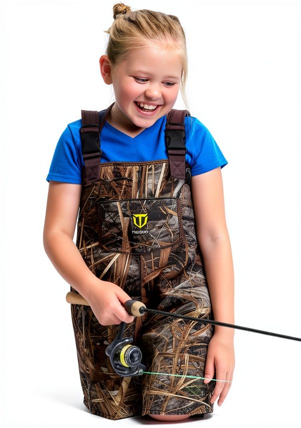 Kids Waders TIDEWE Neoprene Waterproof Hunting Boots Next Camo Evos-6