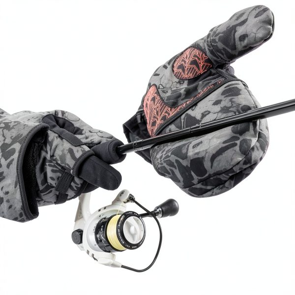 KastKing PolarBlast Fishing Mittens Blackout Waterproof Windproof-6