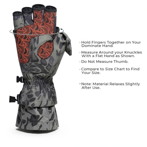 KastKing PolarBlast Fishing Mittens Blackout Waterproof Windproof-4