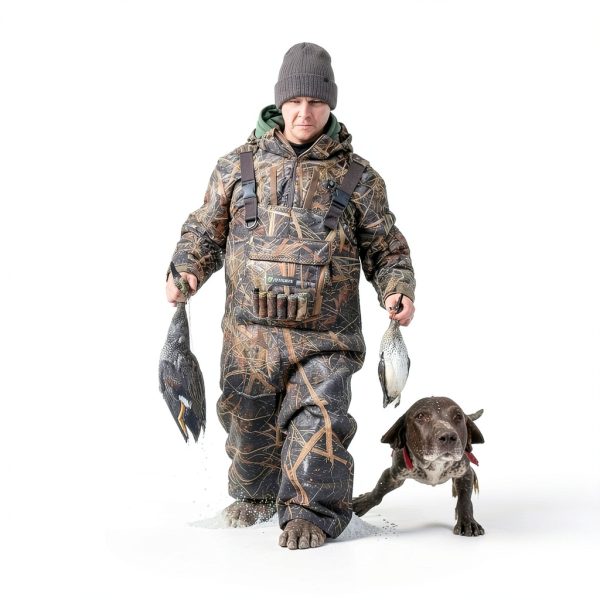 TideWe Men's Hunting Waders Neoprene 3.5mm Waterproof with Rubber Boot-1