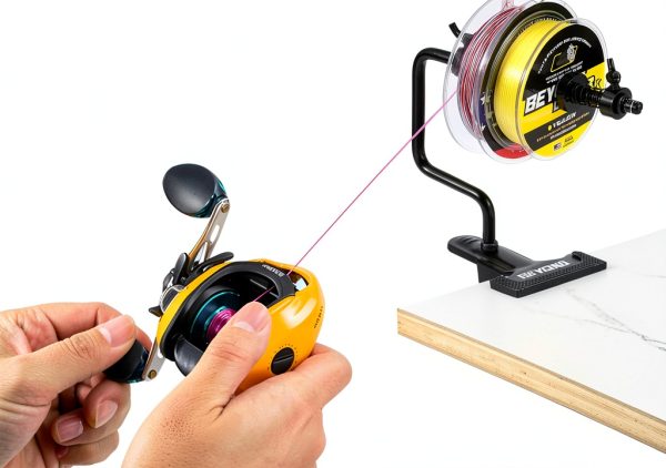 Beyond Braid Fishing Line Spooler 2-Pack Black Aluminum Portable-0