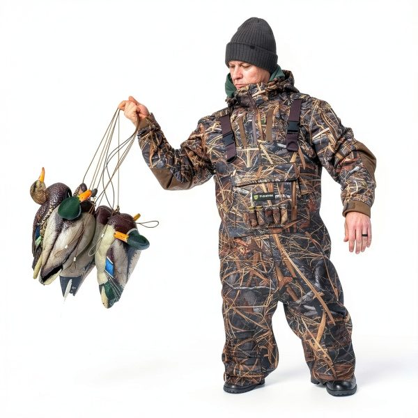 TideWe Men's Hunting Waders Neoprene 3.5mm Waterproof with Rubber Boot-5